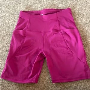 All in motion pink biker shorts
